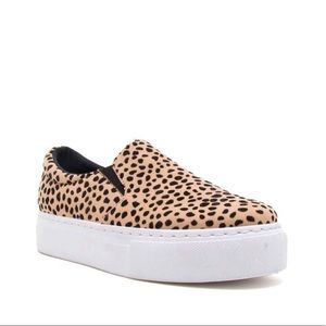 Qupid Cheetah/Leopard slip on platform